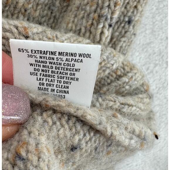 Taylor Stitch Seafarer Donegal Sweater Oat Beige Speckled Wool Alpaca 44 XL NWT - Picture 7 of 9